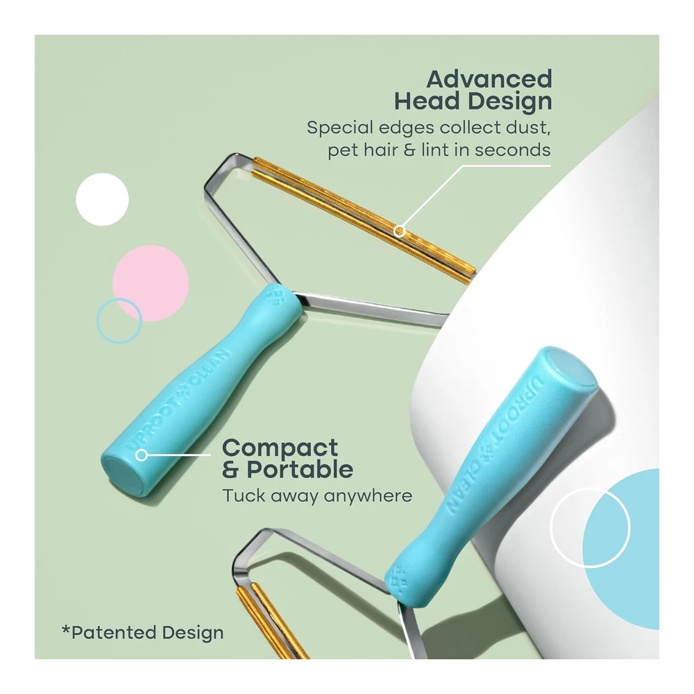 b09lnx88yk_1.webp Uroot Cleaner Pro Pet Hair Remover - Especial Eliminador de Pelo para Mascotas de Múltiples Tejidos y Alfombras de Uroot Clean | Celeste