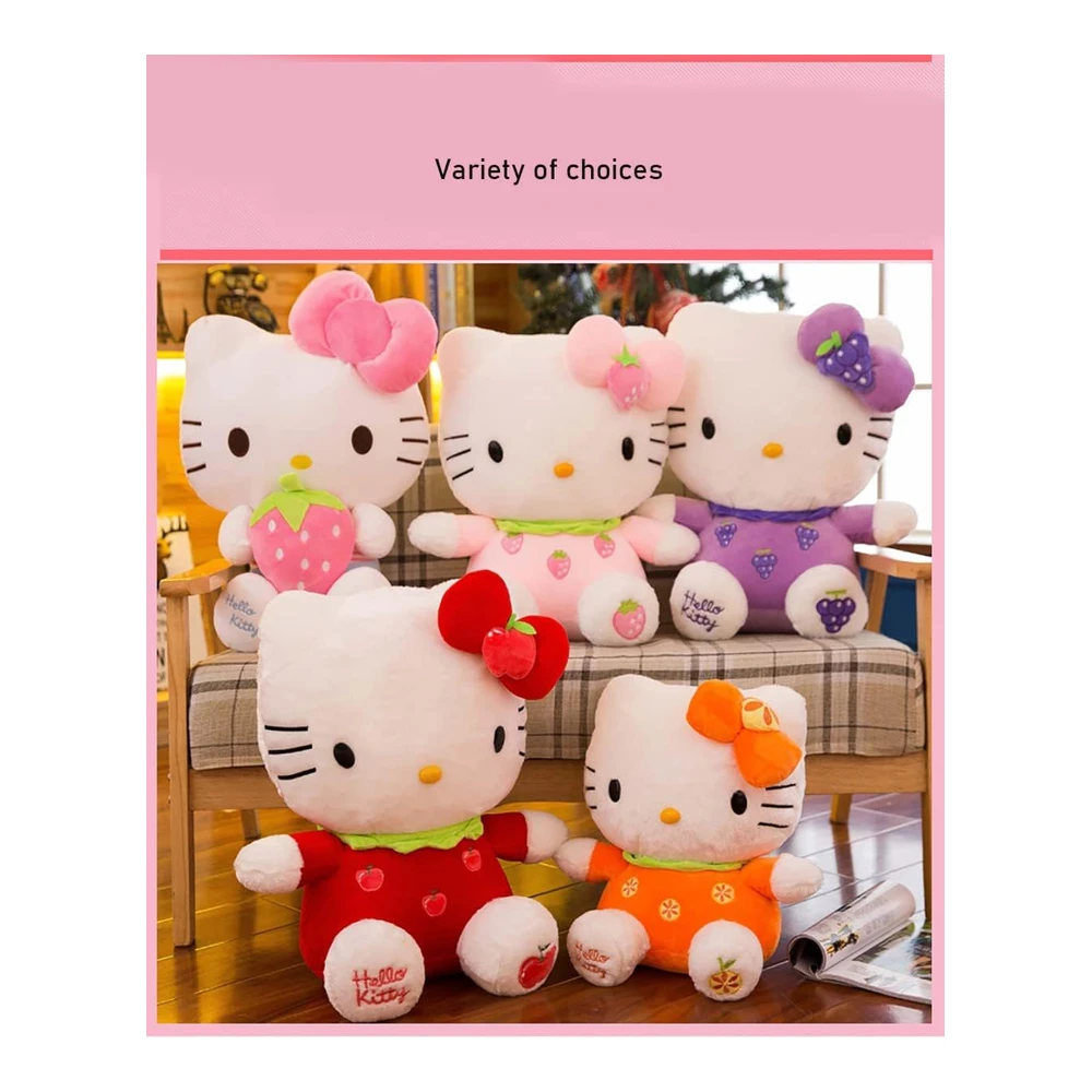 Hello Kitty - Juguetes de Peluche Lindos y Suaves - Regalos de Cumpleaños para Niñas (Rosa C - 11.8 In)