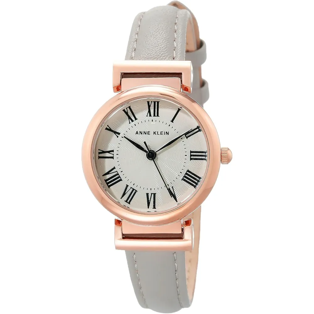 Anne Klein AK/2246CRHY reloj para mujer | 28 mm - Gris pardo/oro rosa.