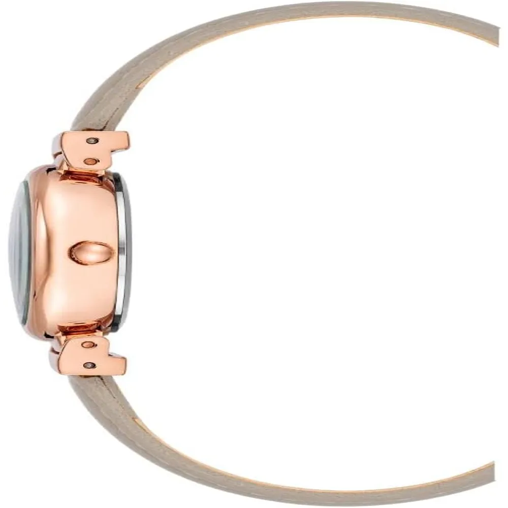 Anne Klein AK/2246CRHY reloj para mujer | 28 mm - Gris pardo/oro rosa.