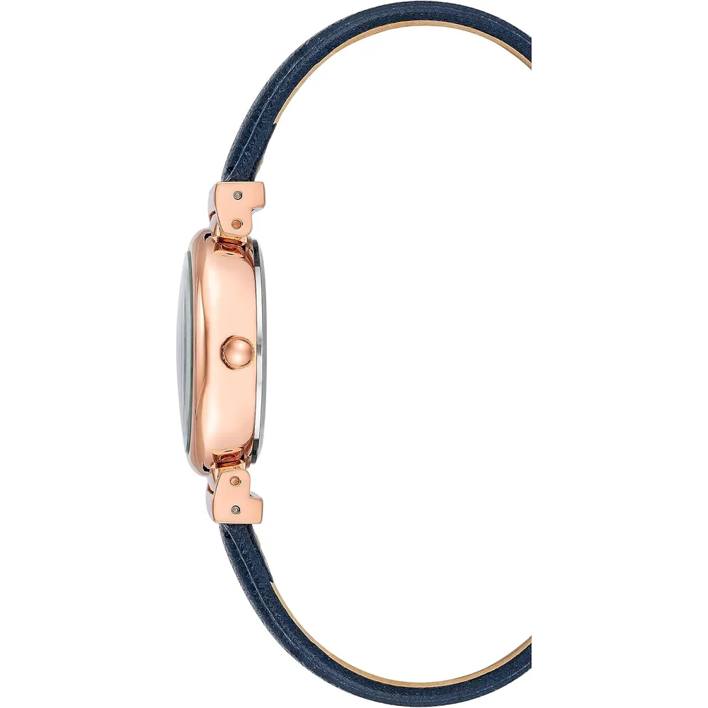 Anne Klein AK/2246CRHY reloj para mujer | 28 mm - Azul marino/Ororosa