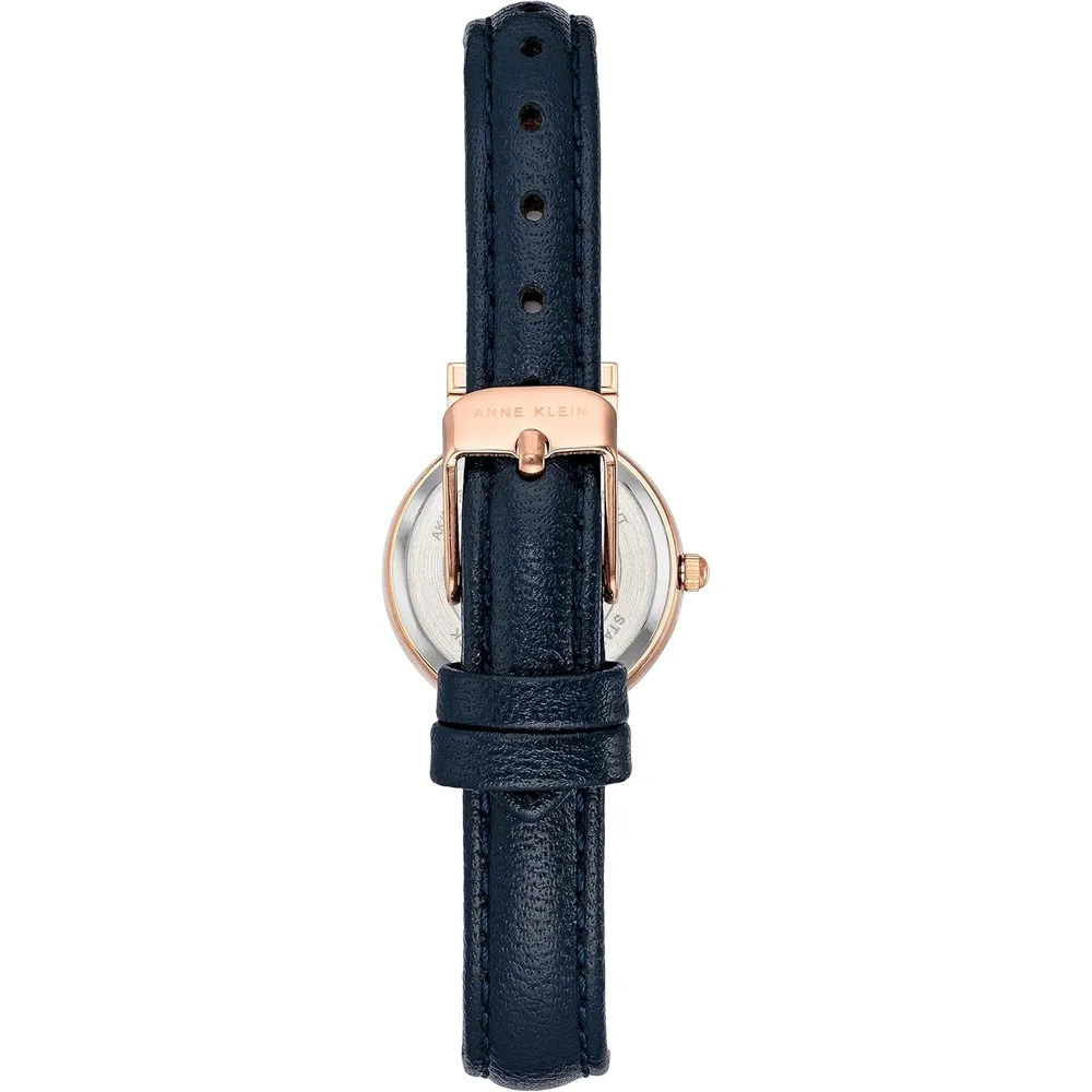 Anne Klein AK/2246CRHY reloj para mujer | 28 mm - Azul marino/Ororosa