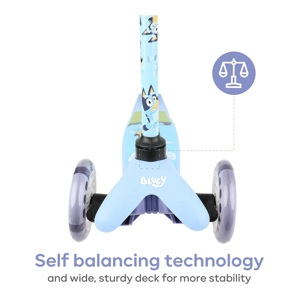 Scooter para niños de 3 a 5 Años - Cubierta Extra Ancha y Ruedas Iluminadas - Juguetes para niños con Autoequilibrio