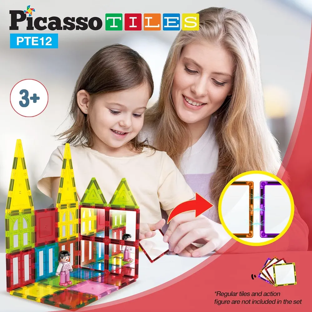 BLOQUES MAGNÉTICOS ESPEJO CUADRADOS EXPANSIÓN PICASSOTILES