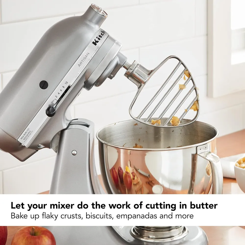 KITCHENAID, UTENSILIO BATIDOR DE MASA 4.5/5 QT CABEZAL INCLINABLE | ACERO INOXIDABLE
