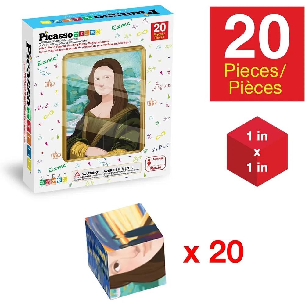 CUBOS MAGNÉTICOS ARTE 20 PIEZAS PICASSOTILES