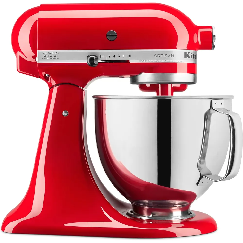 KITCHENAID, BATIDORA DE PIE ARTISAN SERIES 5 QT CABEZAL INCLINABLE | ROJO