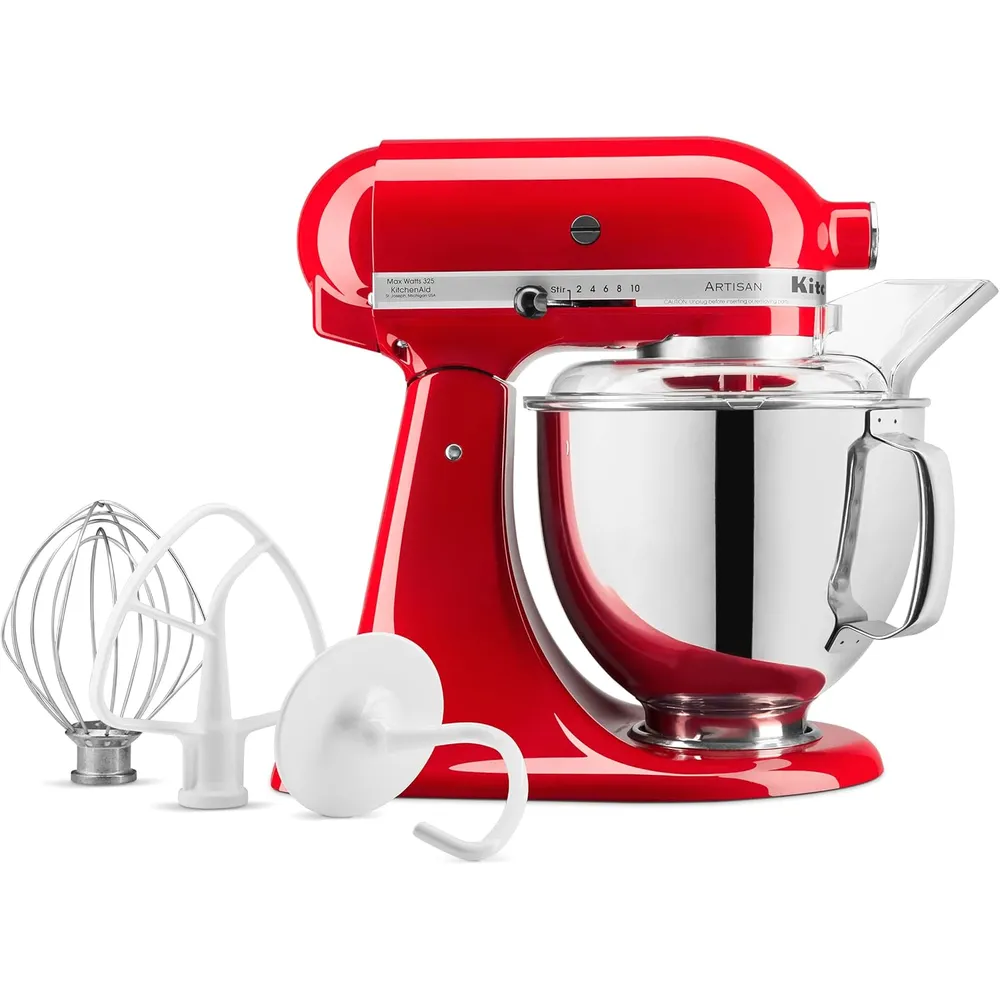KITCHENAID, BATIDORA DE PIE ARTISAN SERIES 5 QT CABEZAL INCLINABLE | ROJO