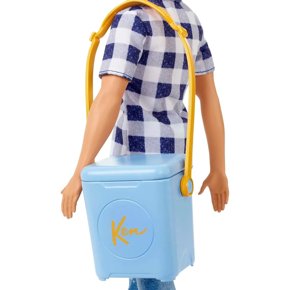 BARBIE SET CAMPING CON MUÑECA Y KEN ACCESORIOS