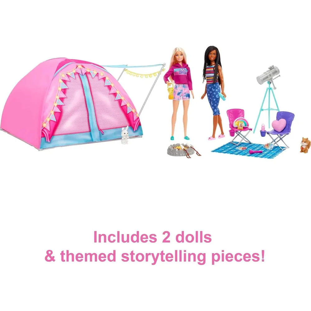 BARBIE CAMPING IT TAKES TWO SET 2 MUÑECAS