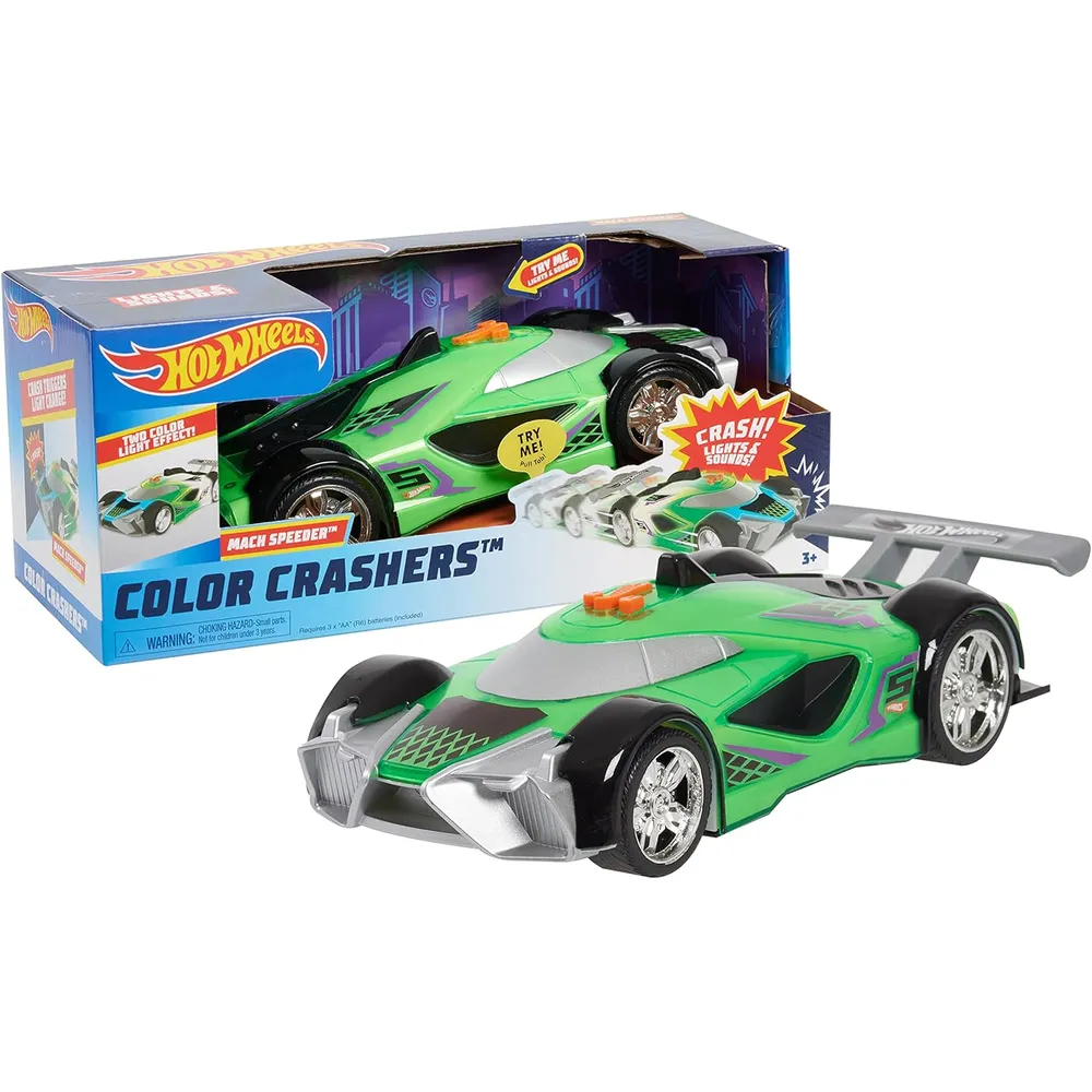HOT WHEELS AUTO COLOR CRASHERS | VERDE