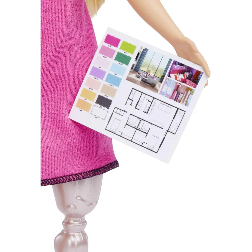 BARBIE MUÑECA DISEÑADORA DE INTERIORES CON ACCESORIOS