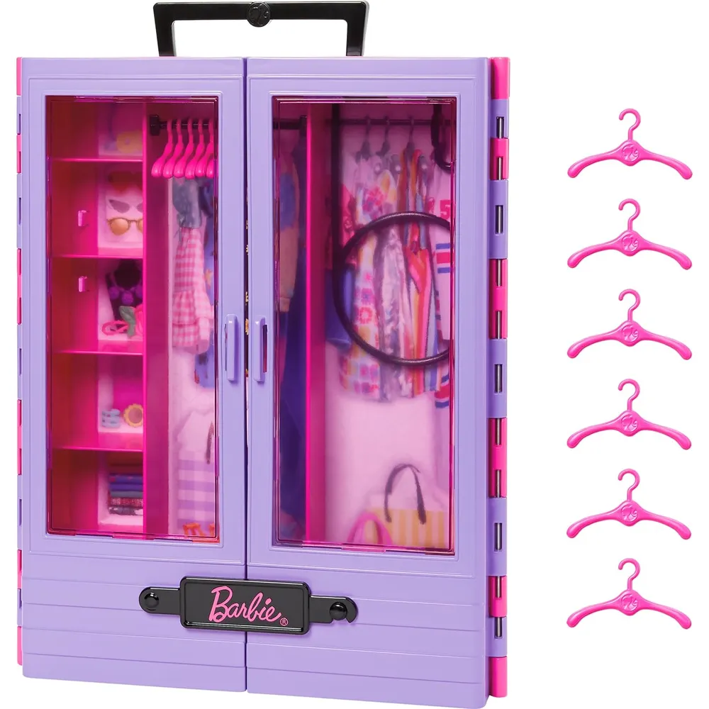 BARBIE ARMARIO FASHIONISTAS PORTÁTIL MORADO