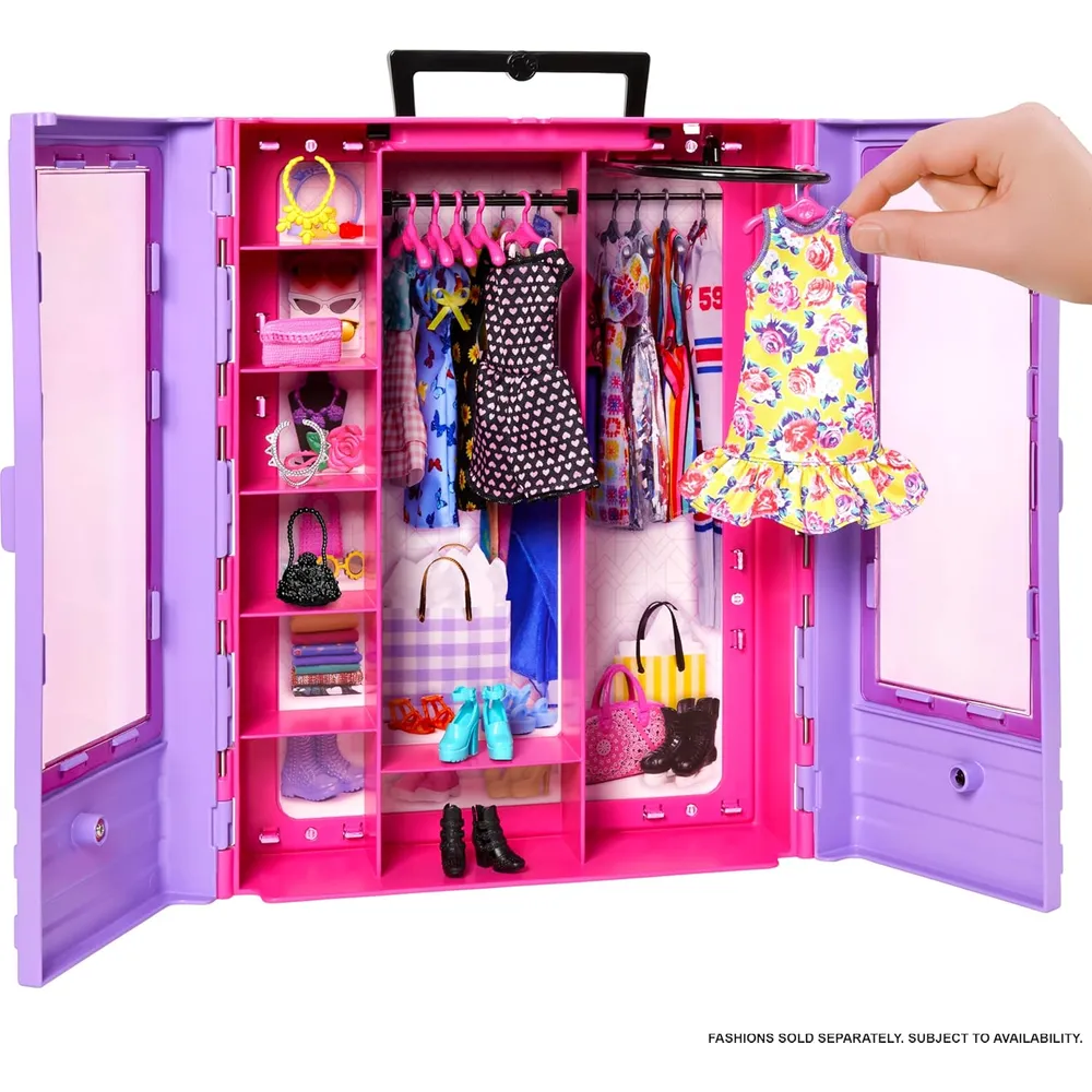 BARBIE ARMARIO FASHIONISTAS PORTÁTIL MORADO