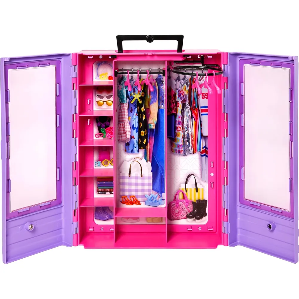BARBIE ARMARIO FASHIONISTAS PORTÁTIL MORADO