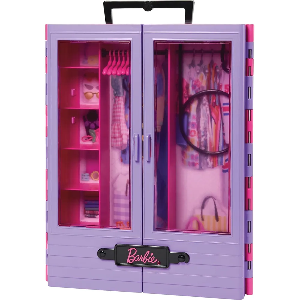 BARBIE ARMARIO FASHIONISTAS PORTÁTIL MORADO