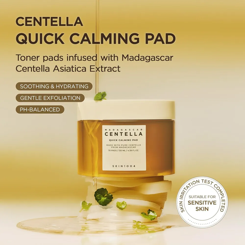 b09nnbkf15_1_webp.webp PADS FACIALES CENTELLA MADAGASCAR HIDRATANTES CALMANTES SKIN1004 | 70 UNIDADES