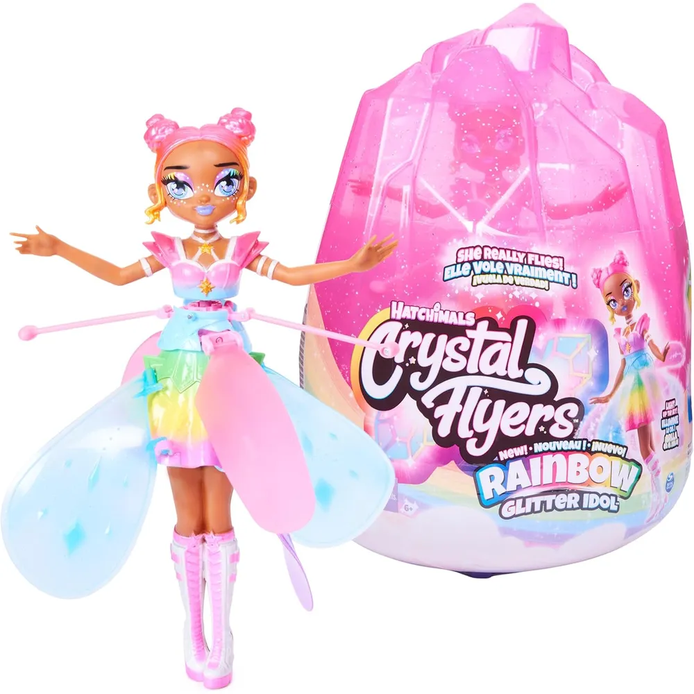 HATCHIMALS Pixies Crystal Flyers muñeca voladora 11"/28 cm