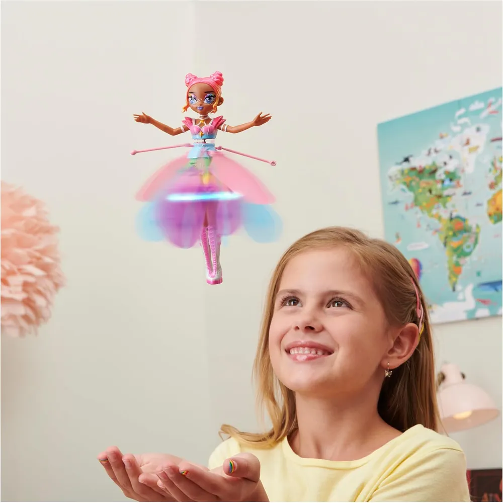 HATCHIMALS Pixies Crystal Flyers muñeca voladora 11"/28 cm