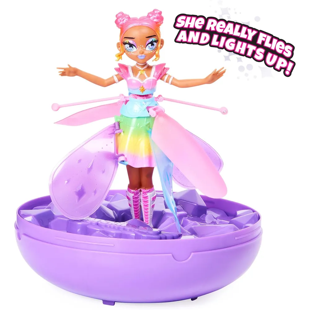 HATCHIMALS Pixies Crystal Flyers muñeca voladora 11"/28 cm