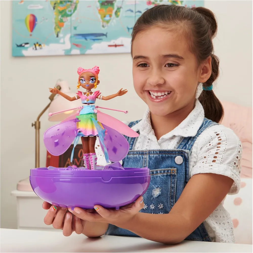 HATCHIMALS Pixies Crystal Flyers muñeca voladora 11"/28 cm