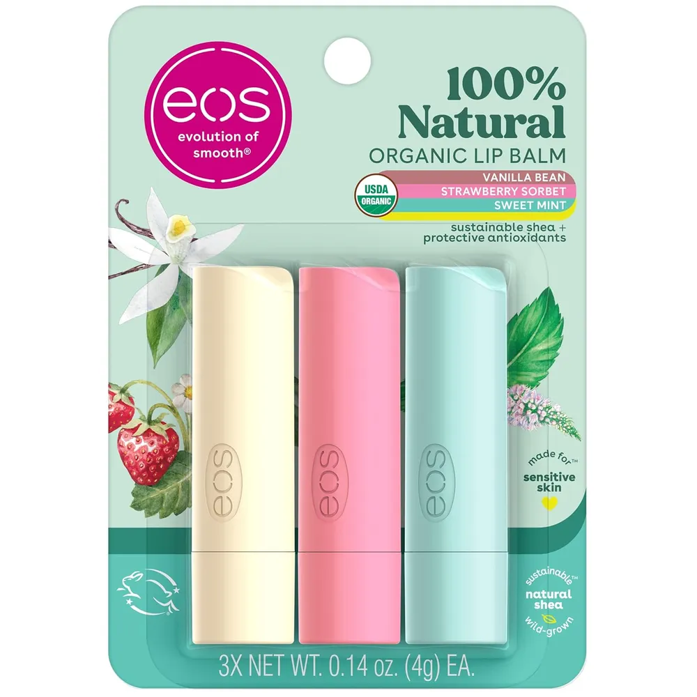 EOS BÁLSAMO LABIAL NATURAL PACK 3 | 0.14 OZ / 4 ML