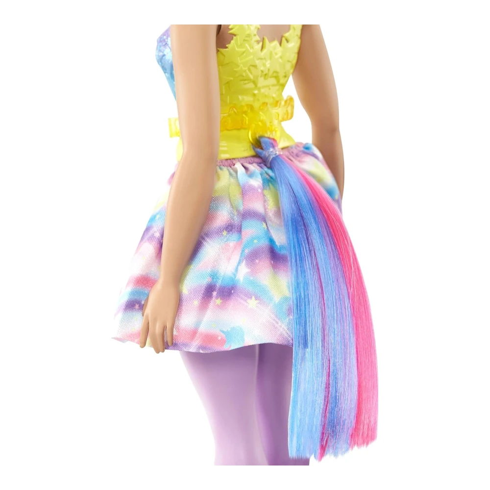 b09nqkccg3_1.webp Barbie Dreamtopia Muñeca con Diadema y Cola de Unicornio Extraíbles - Pelo de Fantasía y Falda Arcoíris - Juguete de Unicornio