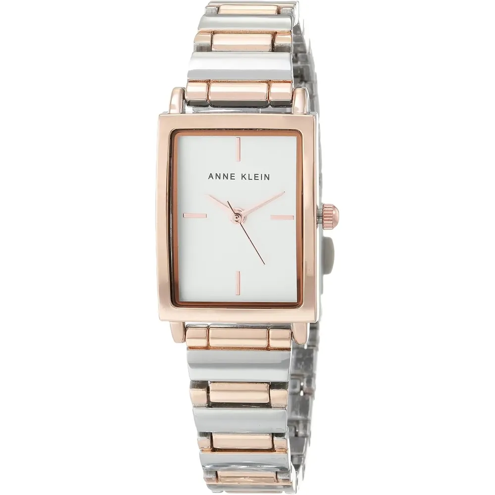 Anne Klein reloj femenino con brazalete | 21 mm - Plateado/Oro rosa