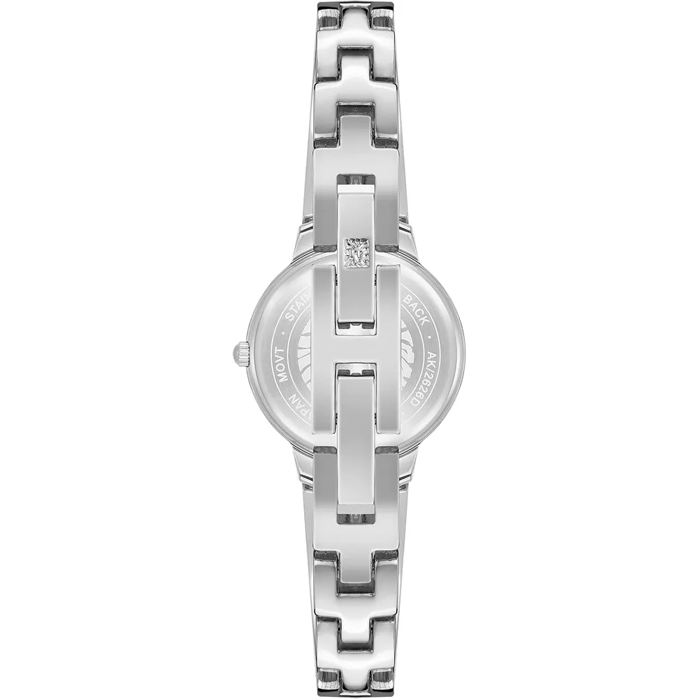 Anne Klein AK/2626PKGB reloj femenino | 30 mm - Plata/Negro