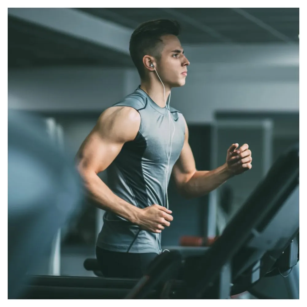 PISTOLA DE MASAJE MUSCULAR ELÉCTRICA, 30 NIVELES DE VELOCIDAD, GRIS