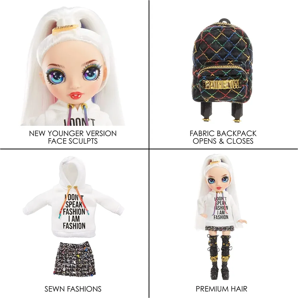 Rainbow High Jr. High Amaya Raine muñeca con mochila