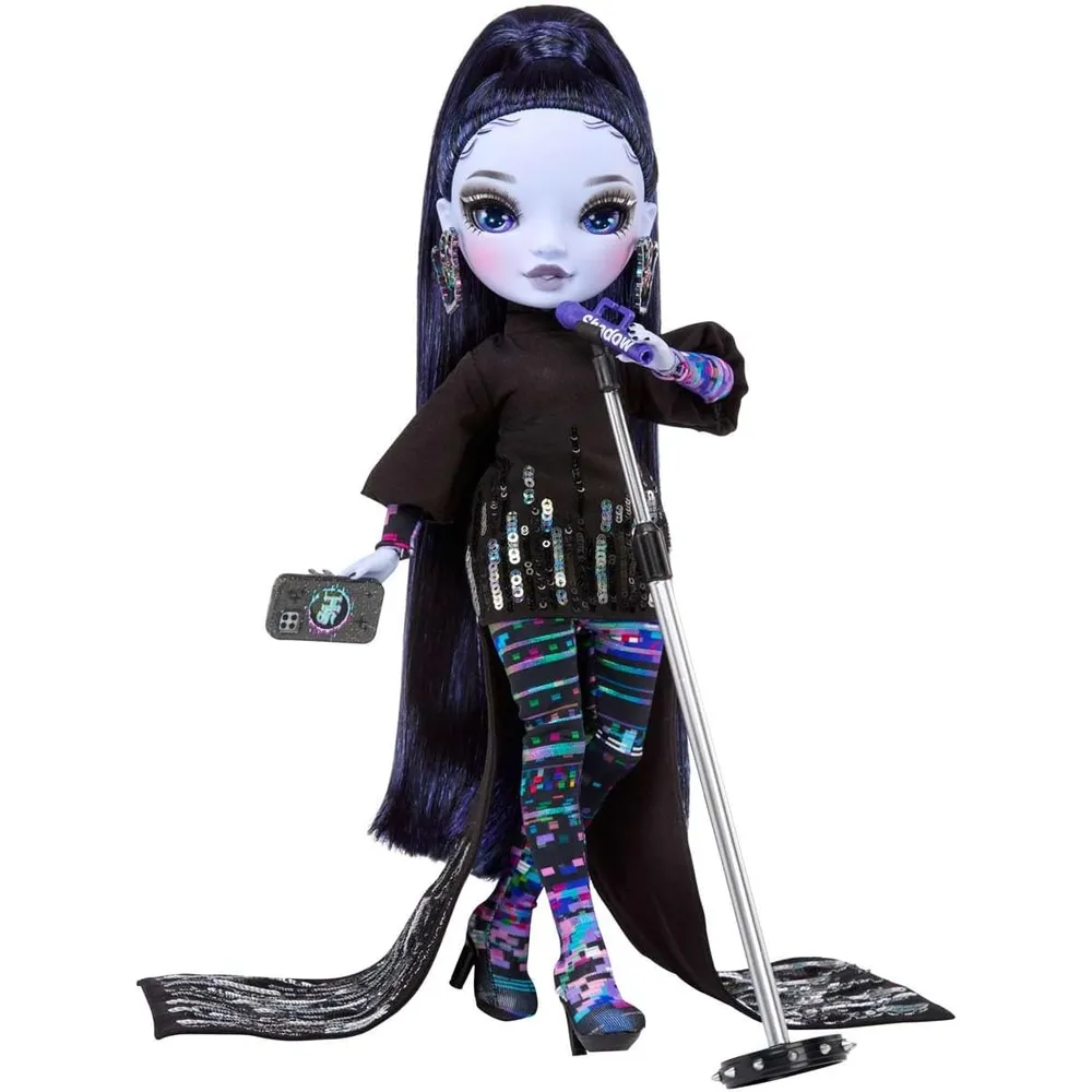 Rainbow High Shadow High Reina Glitch muñeca con accesorios