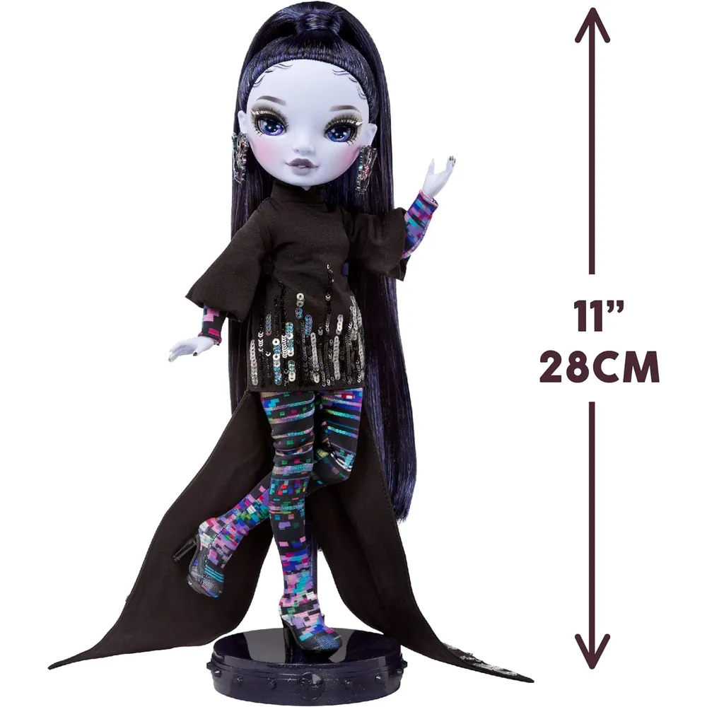 Rainbow High Shadow High Reina Glitch muñeca con accesorios