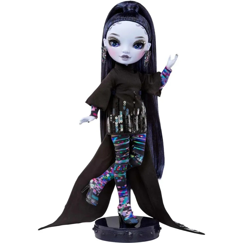 Rainbow High Shadow High Reina Glitch muñeca con accesorios