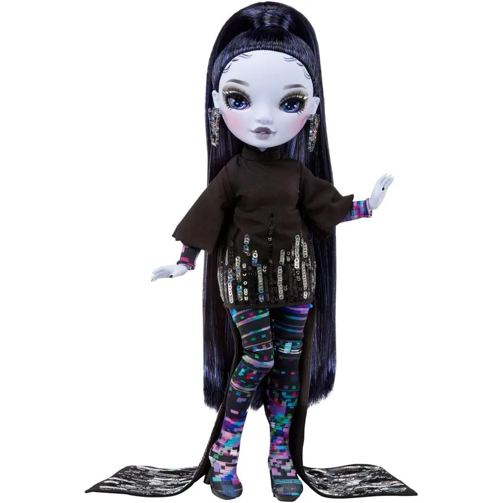 Rainbow High Shadow High Reina Glitch muñeca con accesorios