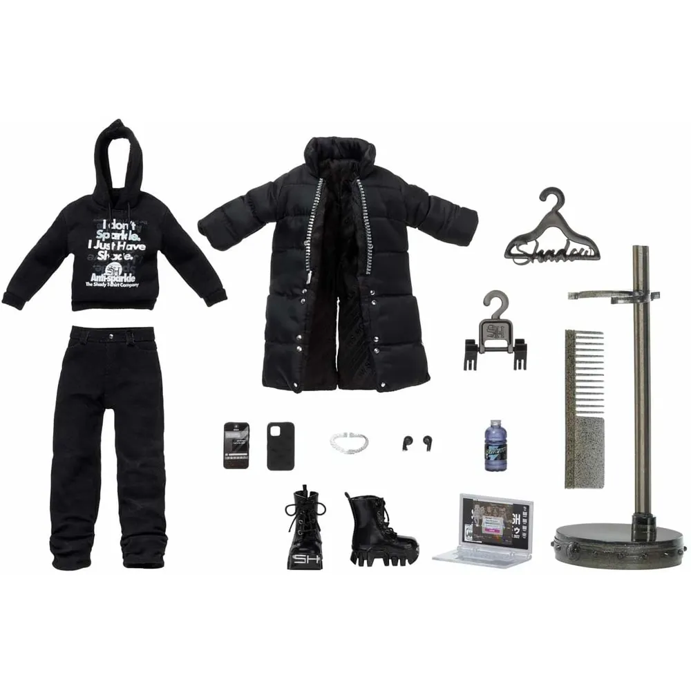 Rainbow High Shadow High Rexx McQueen muñeca con accesorios