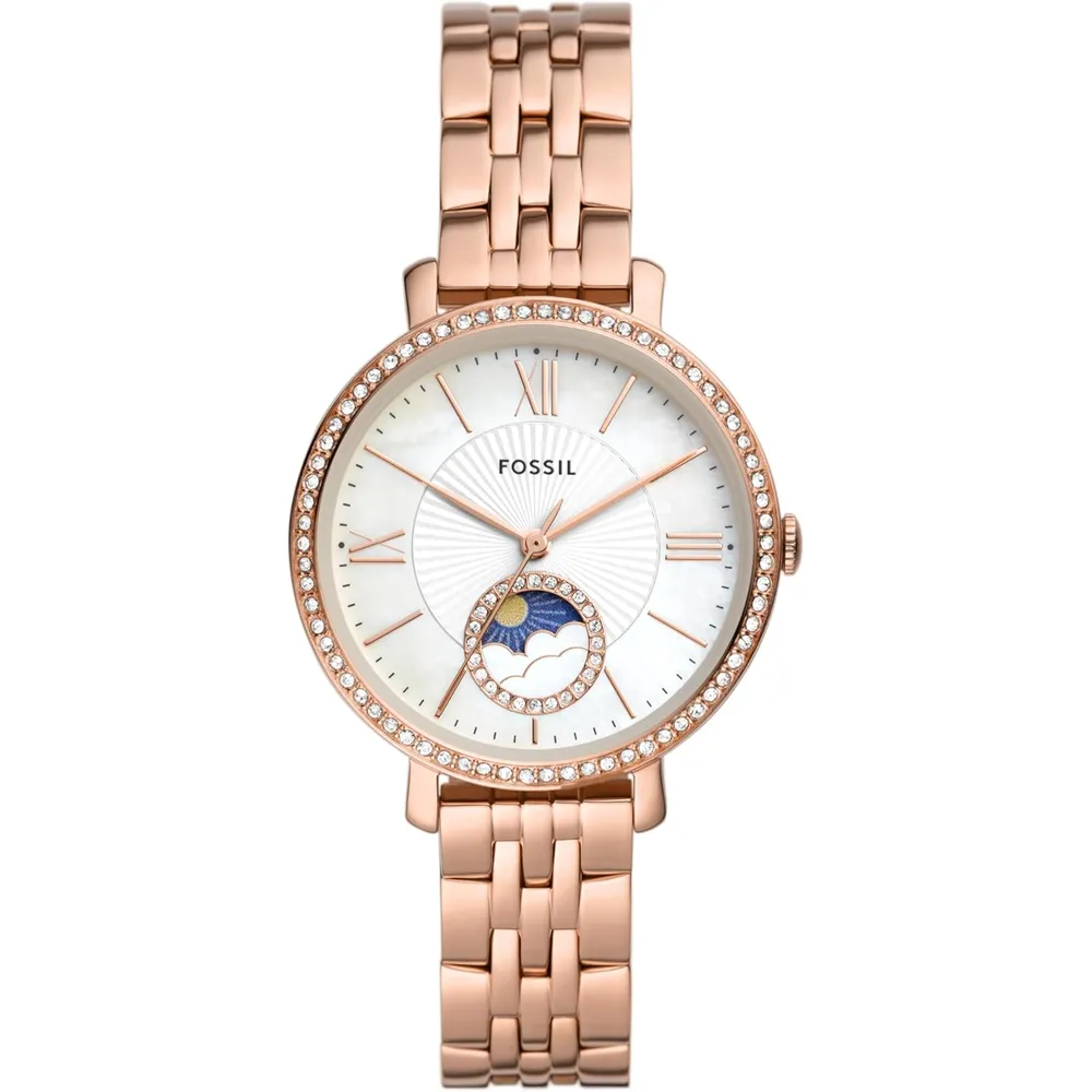 b09pfccxvz_0_webp.webp Fossil reloj de cuarzo Jacqueline para mujer, modelo ES5165, acero | Oro rosa