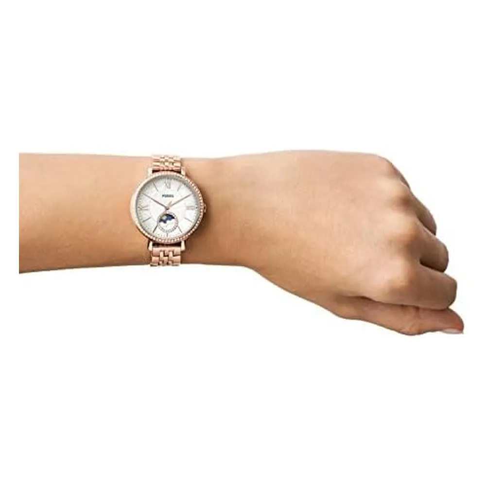 b09pfccxvz_3_webp.webp Fossil reloj de cuarzo Jacqueline para mujer, modelo ES5165, acero | Oro rosa