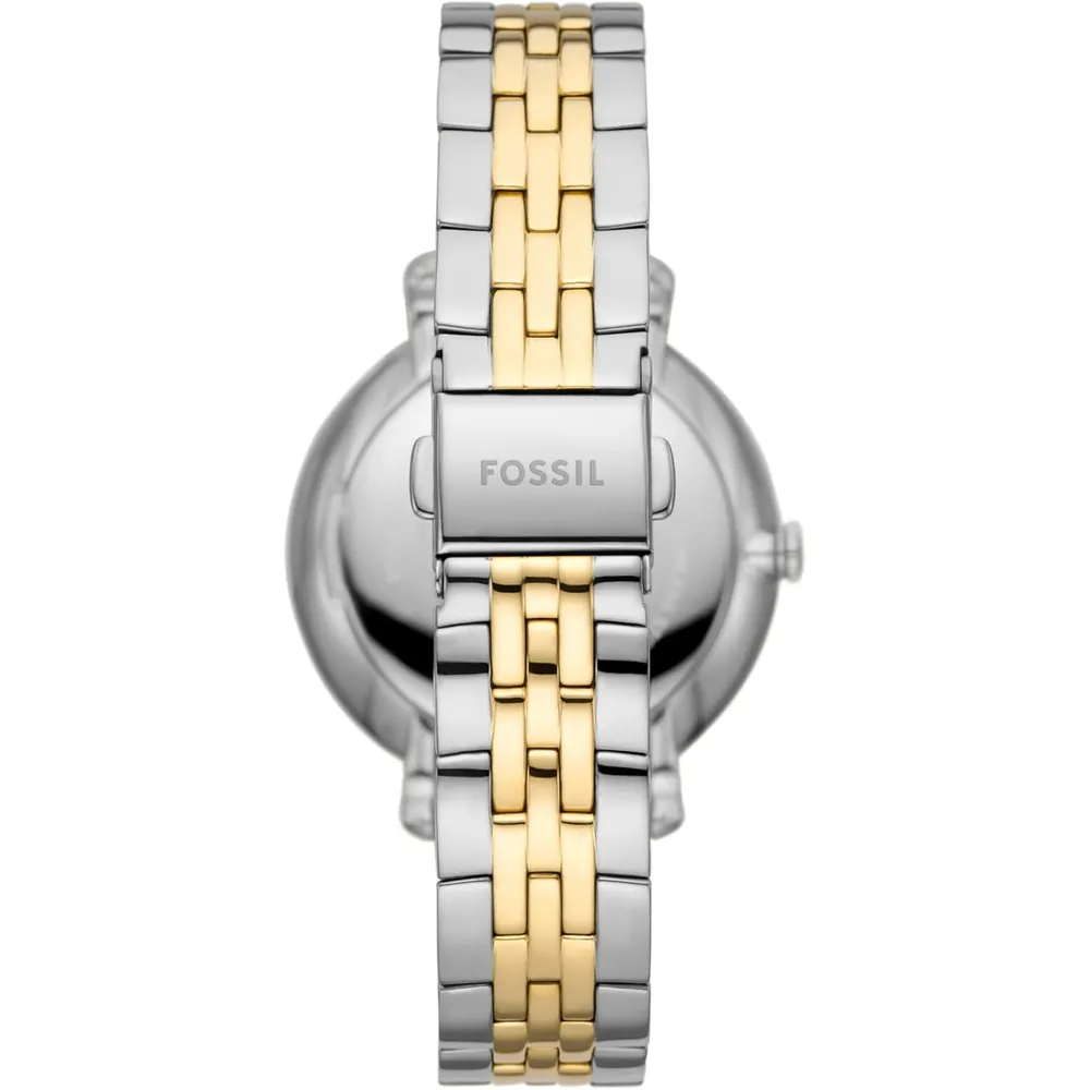 Fossil reloj de cuarzo Jacqueline para mujer, acero | Dorado/ Plateado