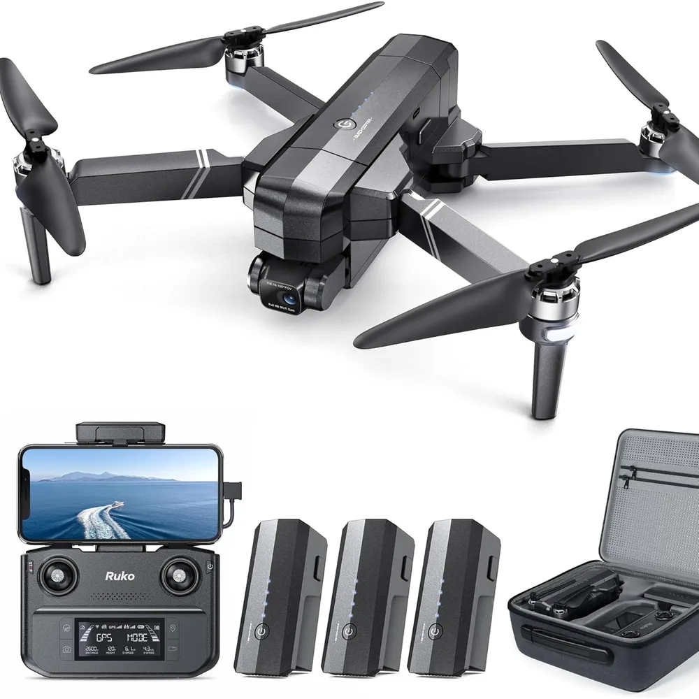 DRON RUKO F11 GIM2 4K EIS CON GIMBAL, GPS Y 90 MIN DE VUELO