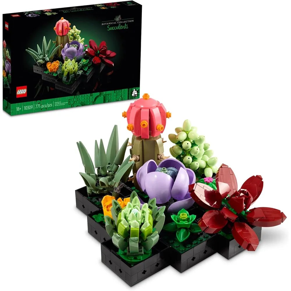 Lego Botanicals Succulents set de plantas artificiales para decoración de interior