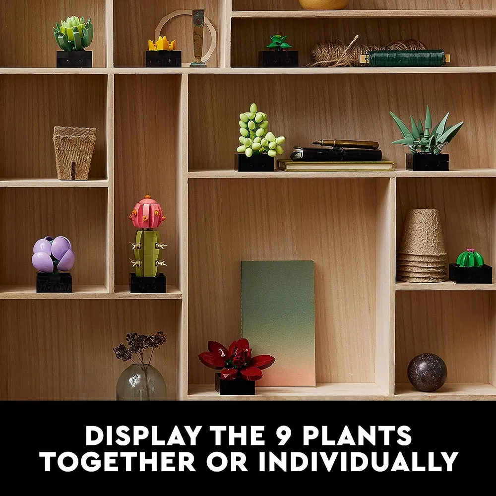 Lego Botanicals Succulents set de plantas artificiales para decoración de interior