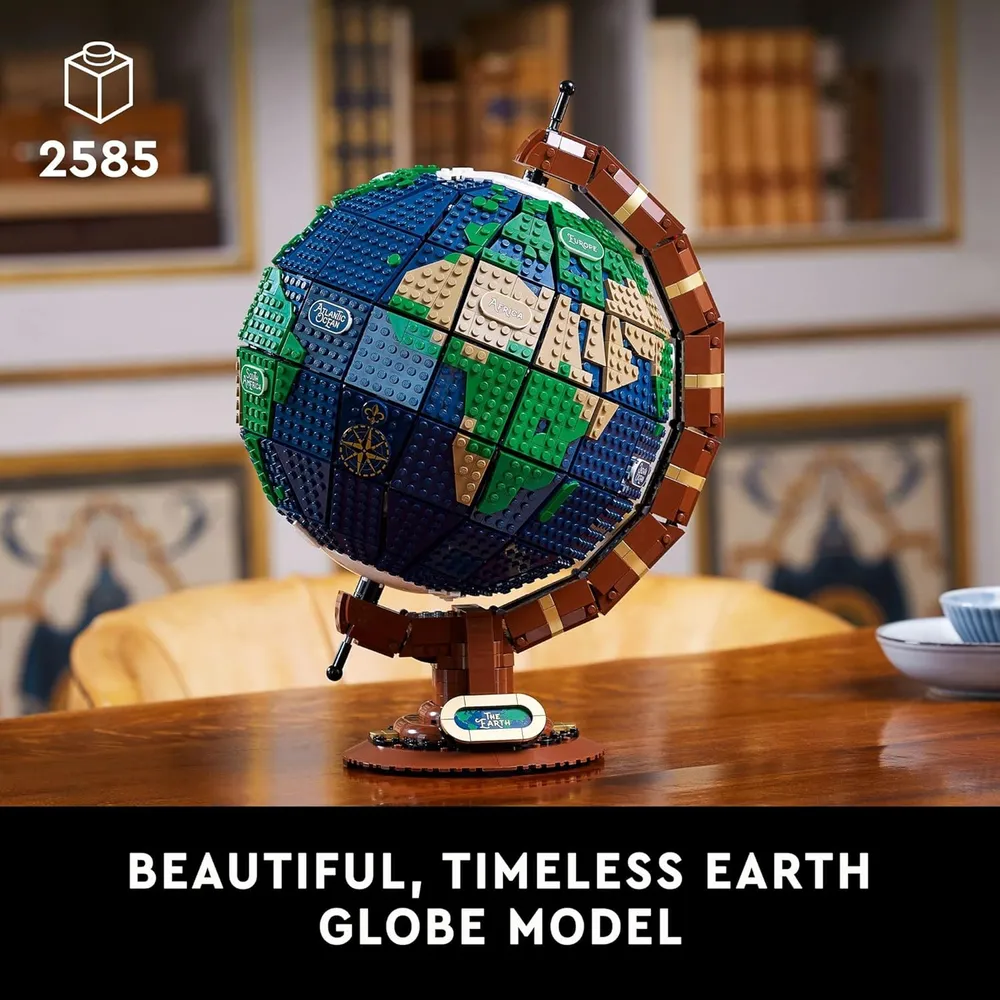 Lego Ideas globo terráqueo set coleccionable para construir y exhibir
