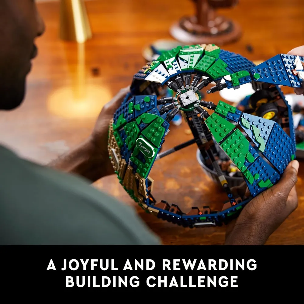Lego Ideas globo terráqueo set coleccionable para construir y exhibir