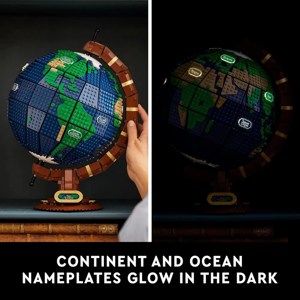 Lego Ideas globo terráqueo set coleccionable para construir y exhibir