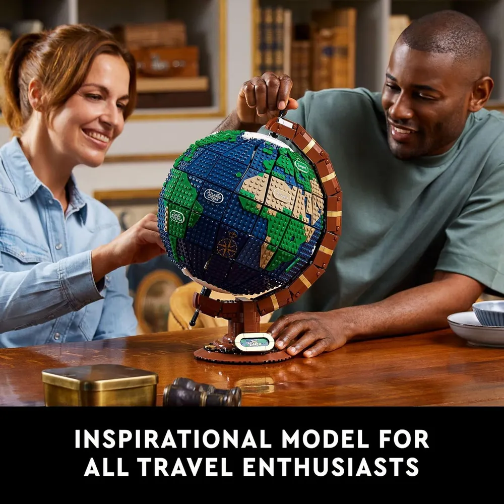 Lego Ideas globo terráqueo set coleccionable para construir y exhibir