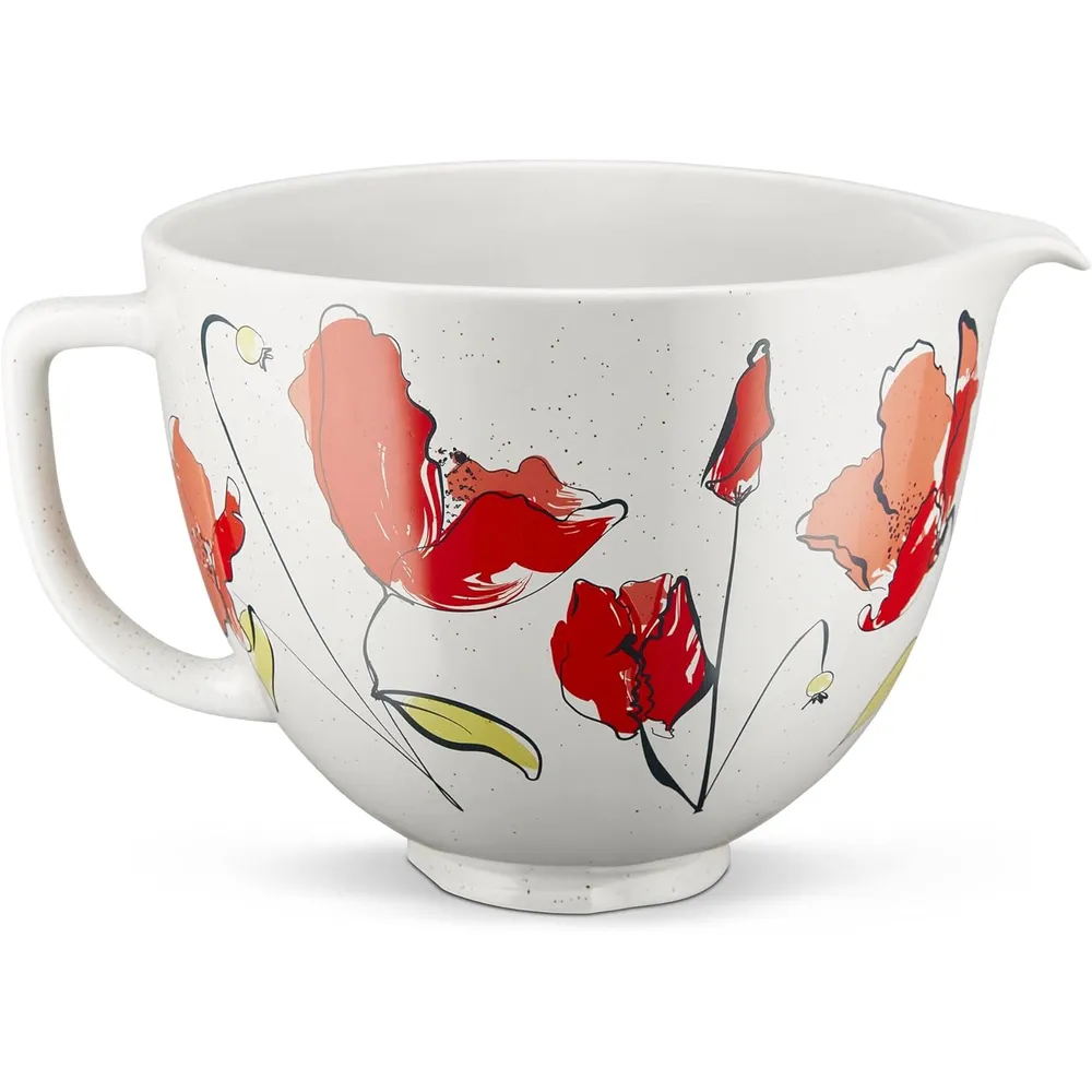 KITCHENAID, RECIPIENTE CERÁMICO 5 QT CABEZAL INCLINABLE | AMAPOLA