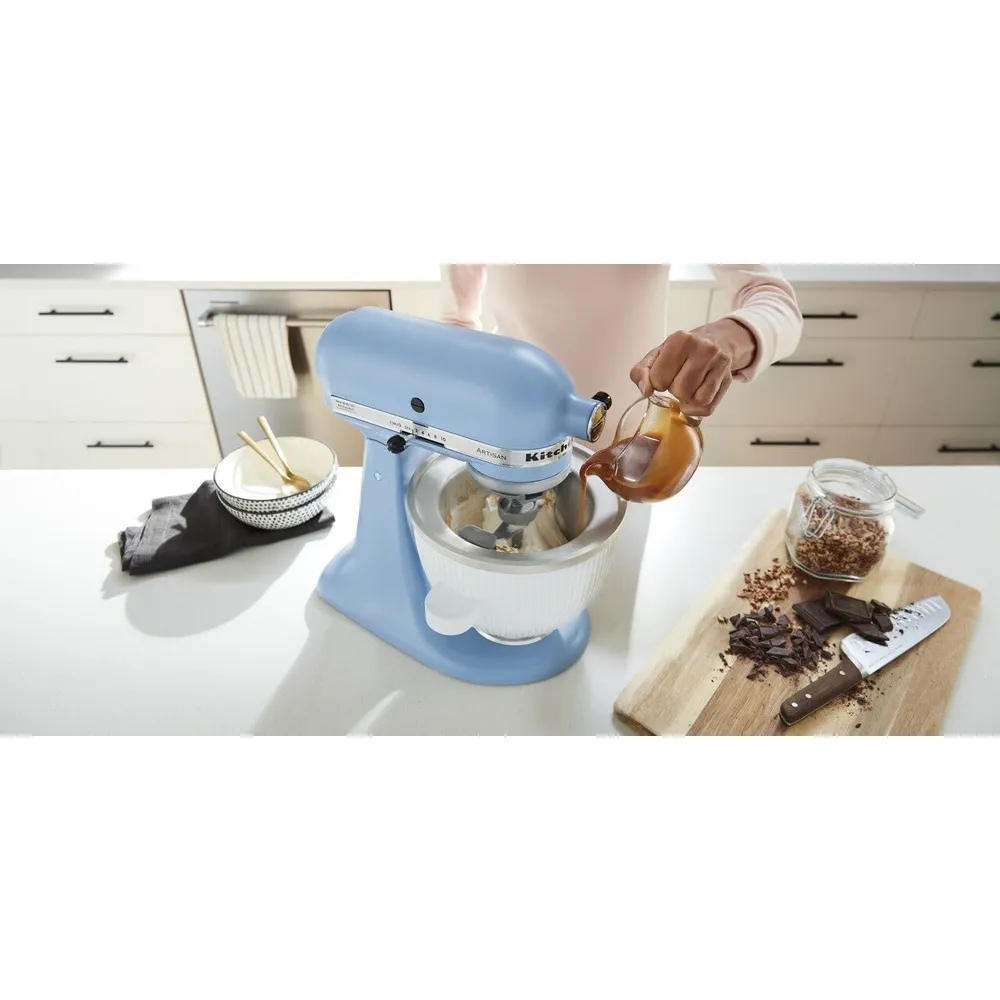 KITCHENAID KSMICM, ACCESORIO MÁQUINA PARA HELADO 2 QT | BLANCO