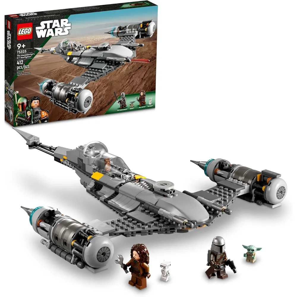 LEGO STAR WARS N-1 STARFIGHTER MANDALORIANO CON BABY YODA Y DROIDES