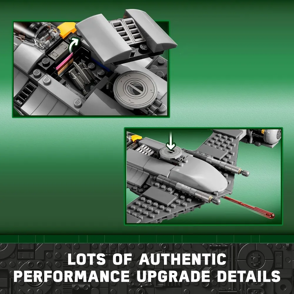 LEGO STAR WARS N-1 STARFIGHTER MANDALORIANO CON BABY YODA Y DROIDES